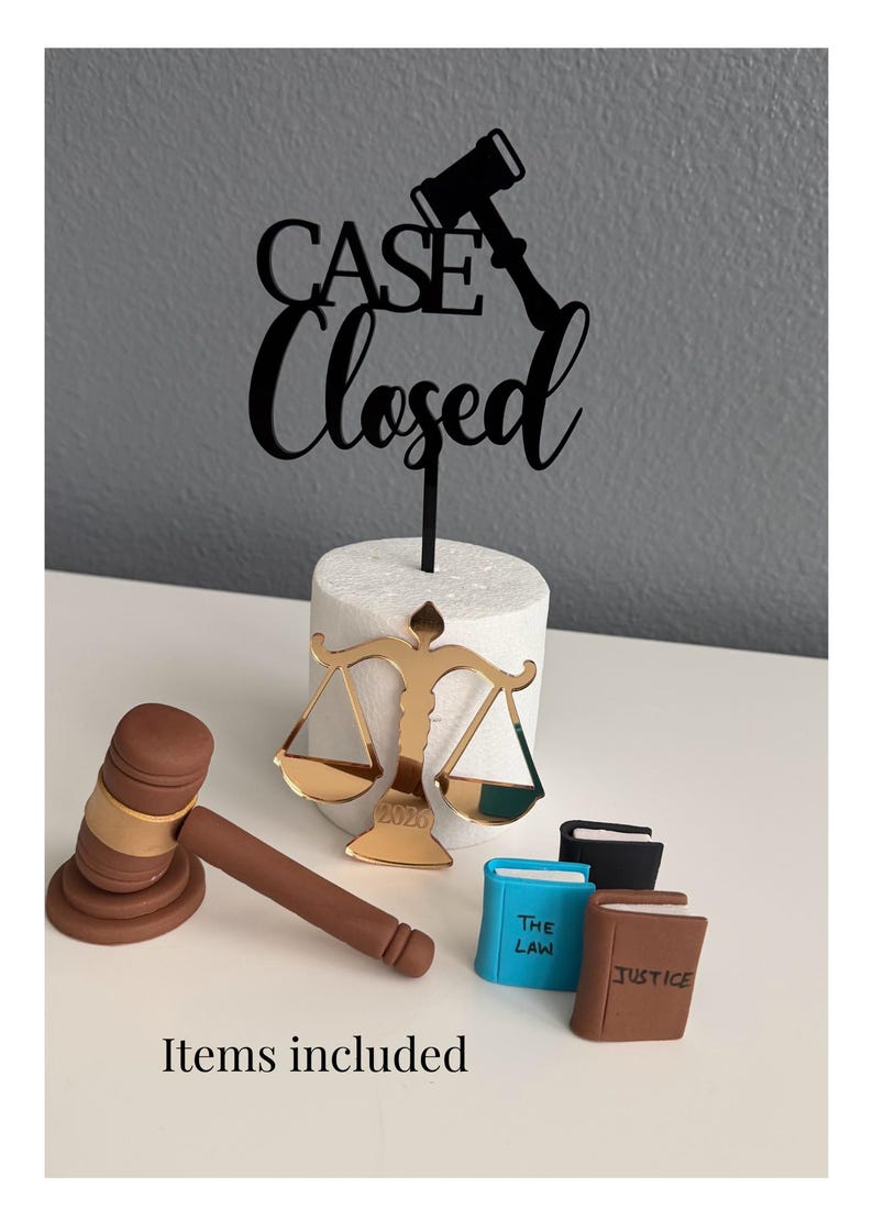 Table Topper Judge Lawyer Judge Cake Toppers -fondant Gavel- Law Graduation Cake Topper - Etsy