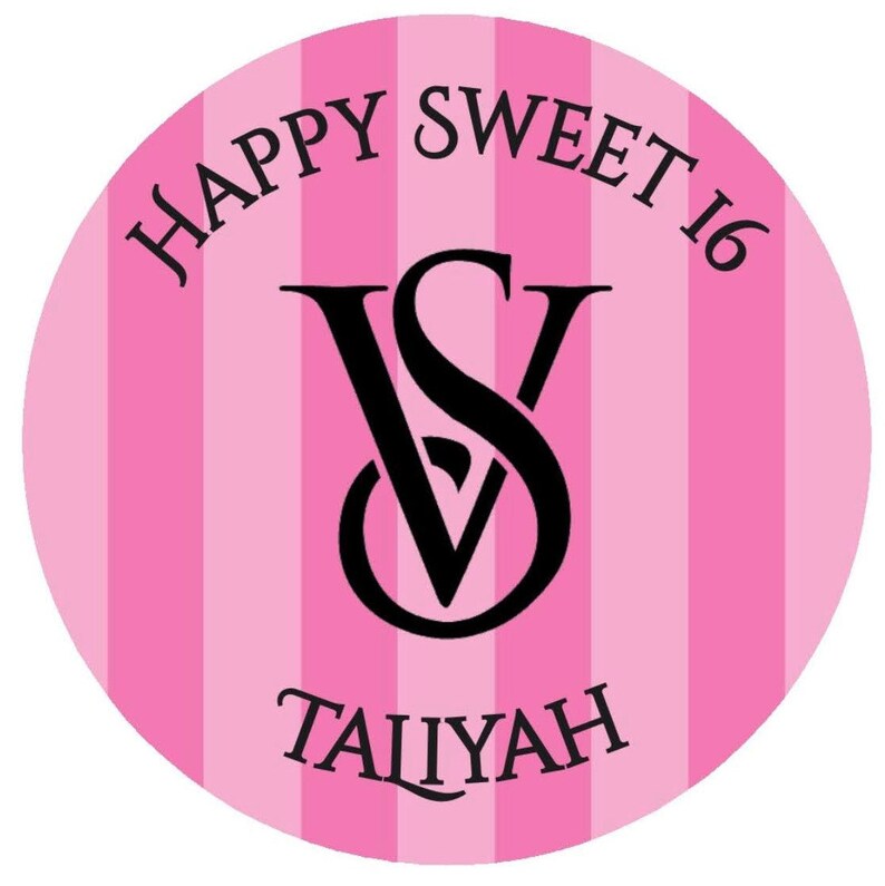 Victoria Secret edible image cake topper Etsy