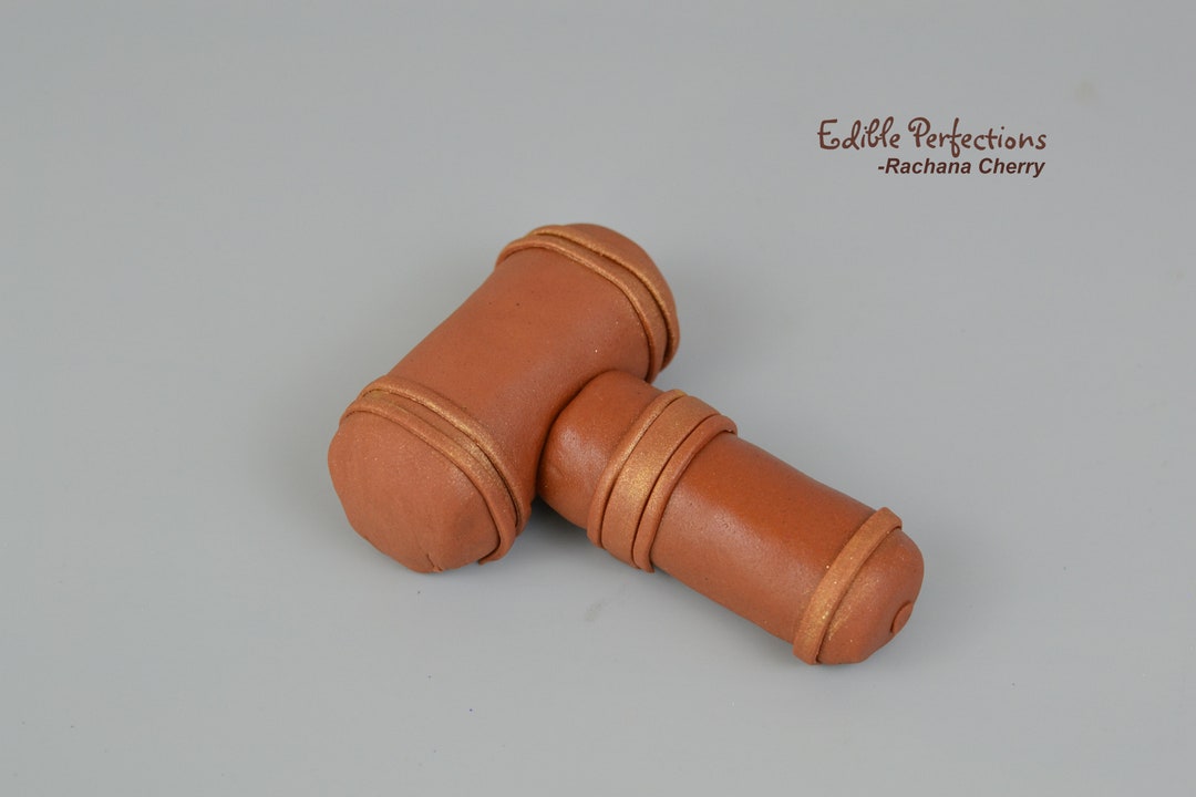 Fondant Gavel Cake Topper Law School Graduation Judge Etsy