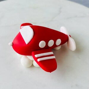Fondant Plane cake topper, Fondant Plane,  First Birthday Cake topper, Edible Plane Cake Topper