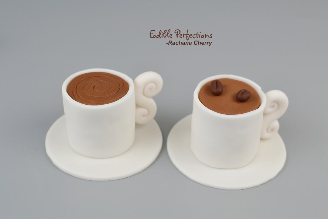 Coffee Mug Cake Topper Etsy