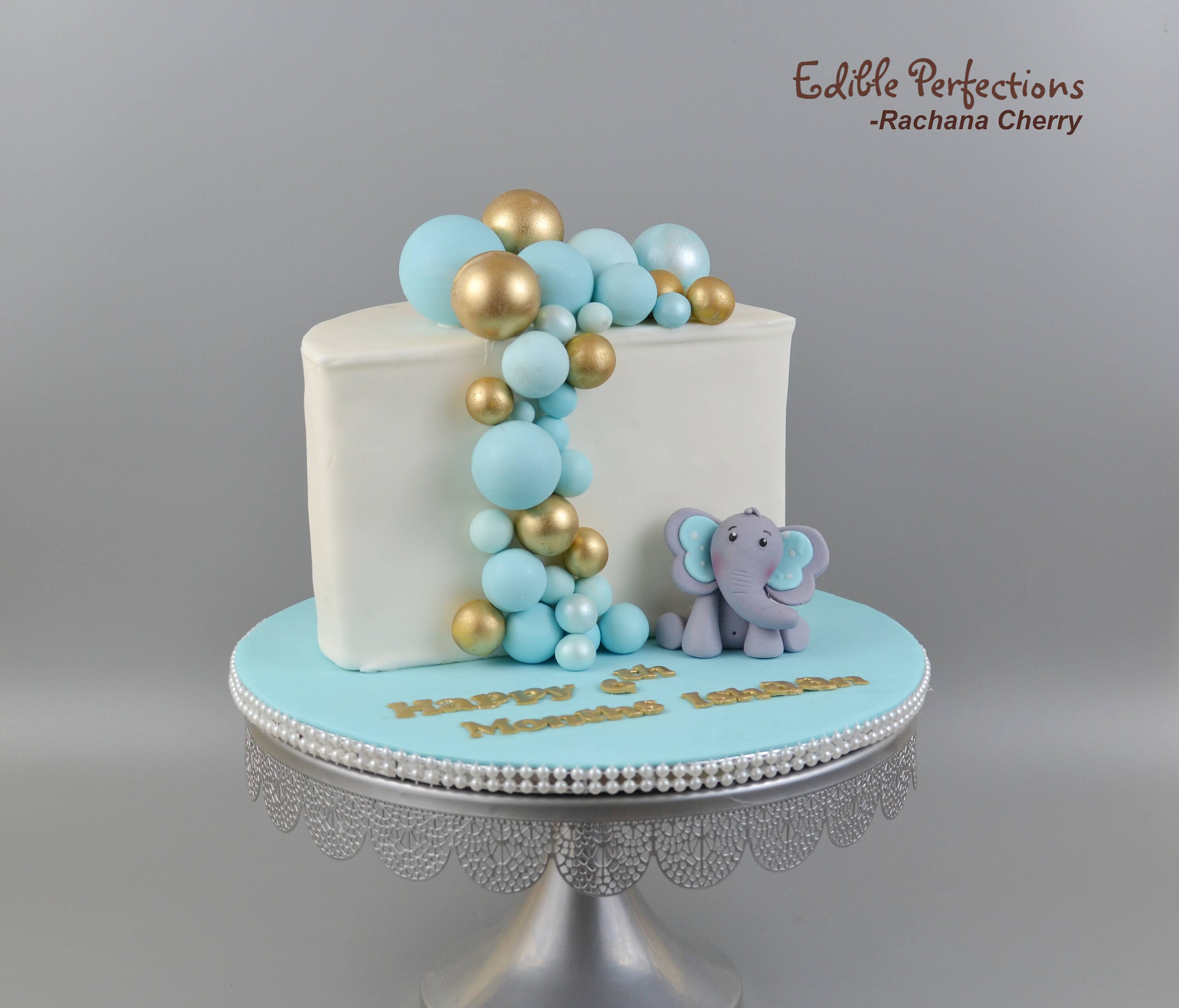 Gâteau Pour Une Baby Shower Beau Gâteau Au Mastic Décor Bleu Pour