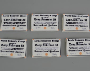 Customized Fondant Graduation Cupcake Toppers: Edible Diploma Decorations
