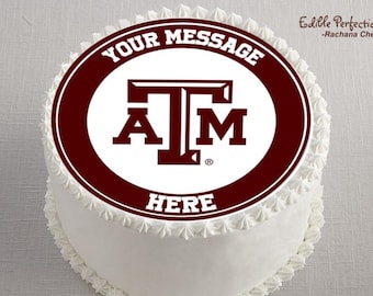 Texas A&M Edible Cake image, Edible print for cake