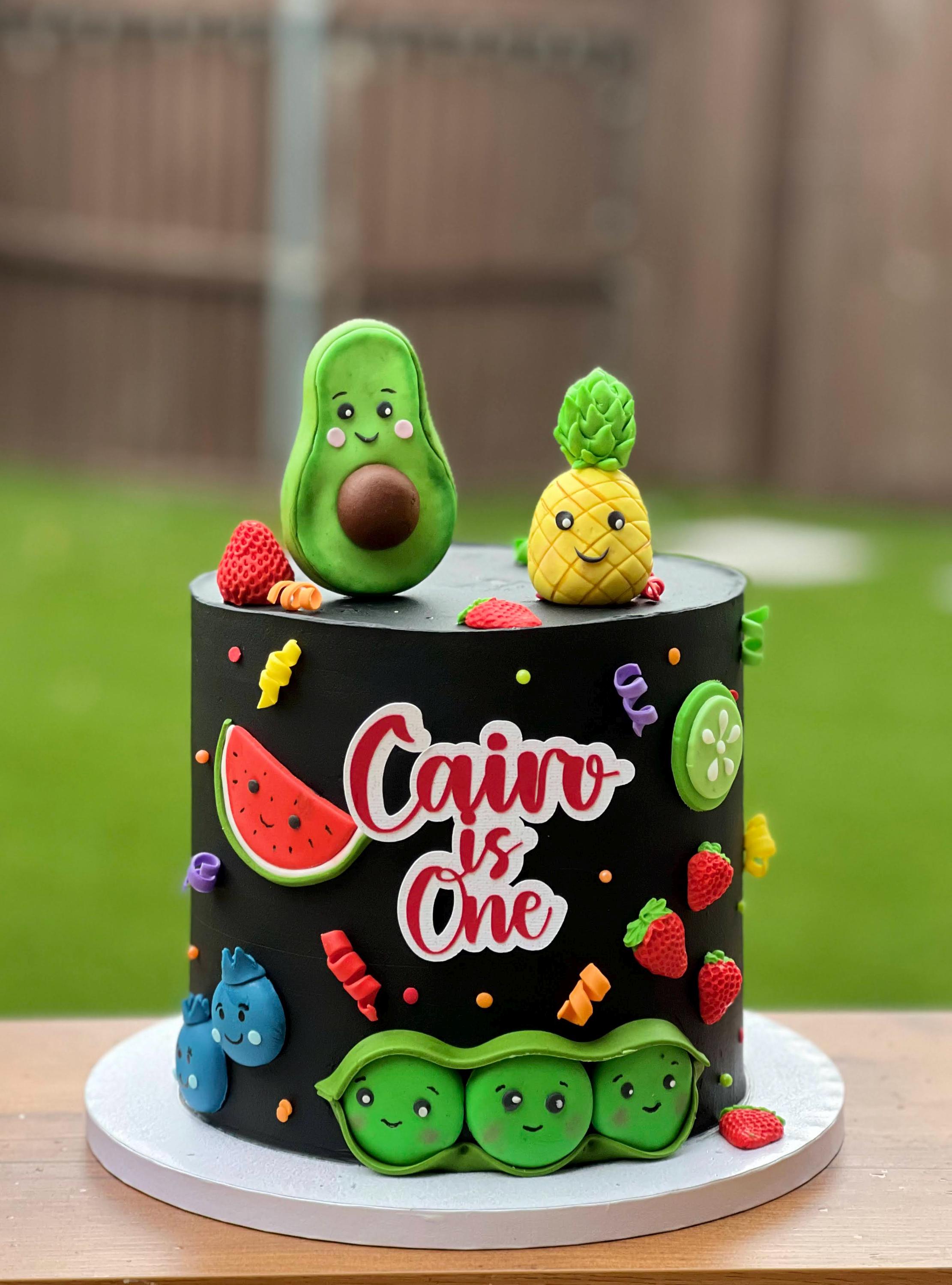 Fondant Fruit Cake Toppers, Fruit Theme Cake Toppers