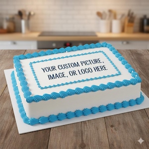 Custom Image or Pattern Edible Image for Sheet Cake
