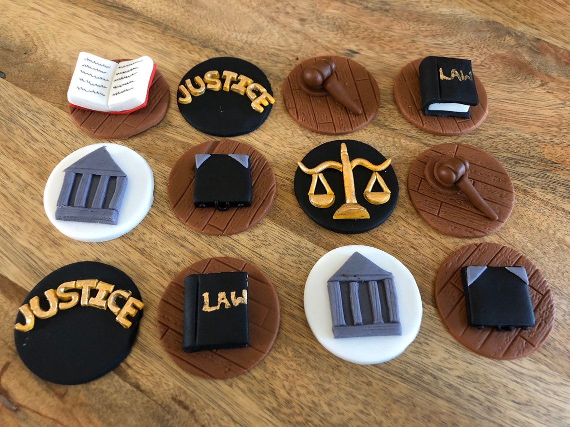 Law Theme Cupcake Toppers - Etsy