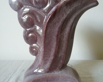 Seltene Vintage Gonder Vase in mauve