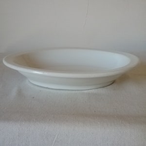 Vintage Shenango große weiße ovale Servierschale