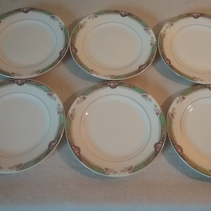 Set of 6 Homer Laughlin Neville 6&quot; plates