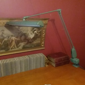 Vintage industriell Dazor-lampa