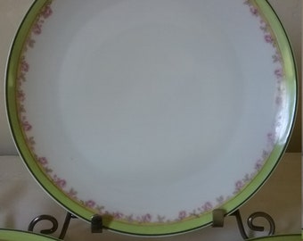 Set of 6 Bavarian china luncheon plates