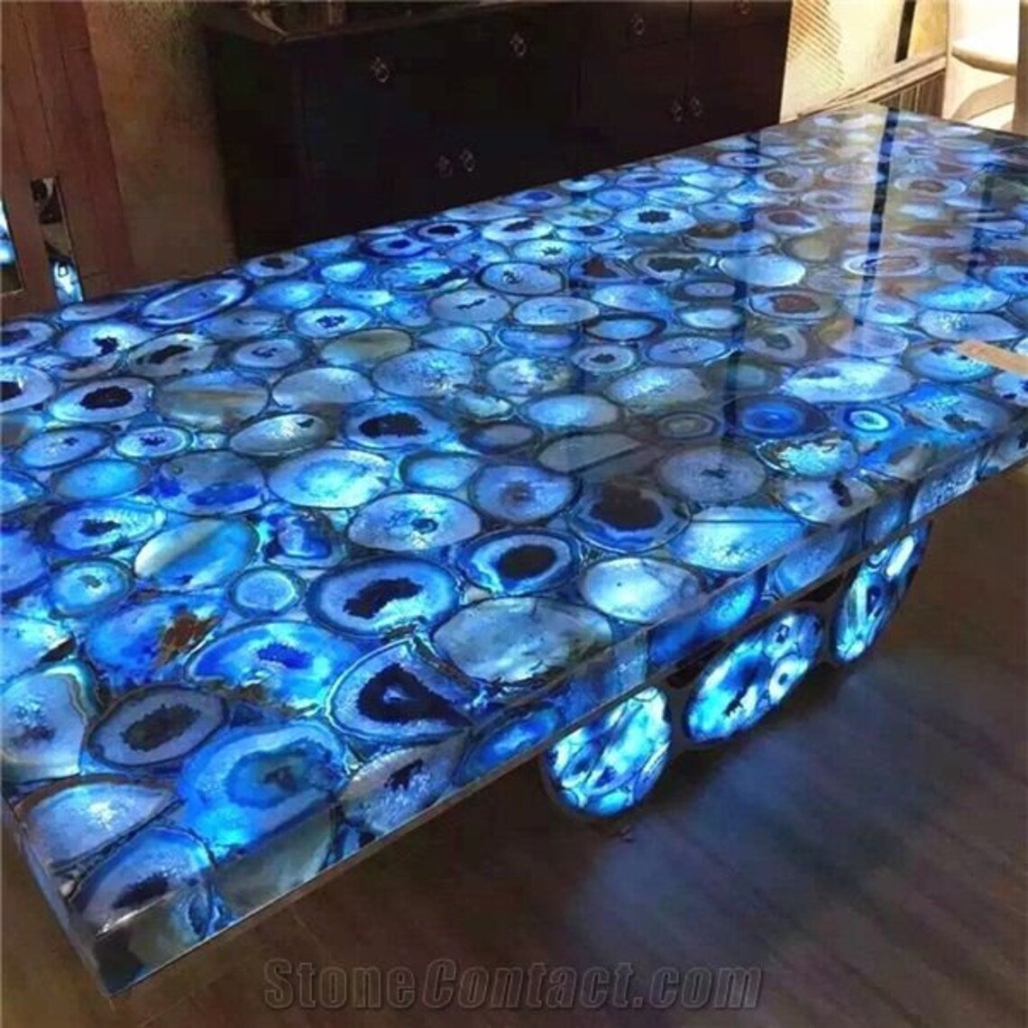Rectangular Agate Table Top Natural Agate Table Agate Stone Etsy