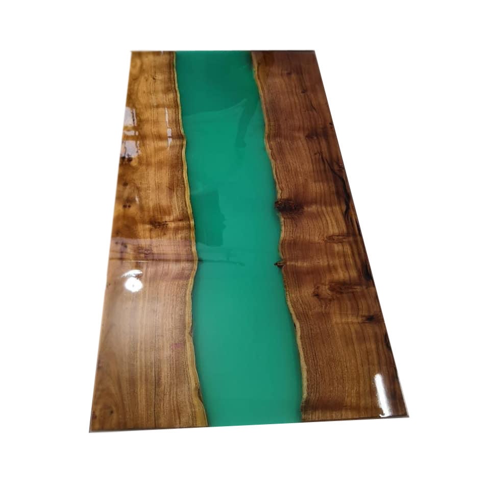 Epoxy WohnzimmerTisch Grüner Resin Flusstisch Blauer Epoxy | Etsy