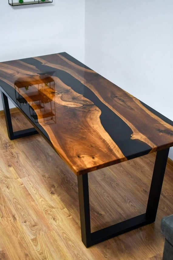 bundel richting kiezen Verkoop Online Acacia Eettafel epoxy tafel Epoxy Walnoot - Etsy Nederland