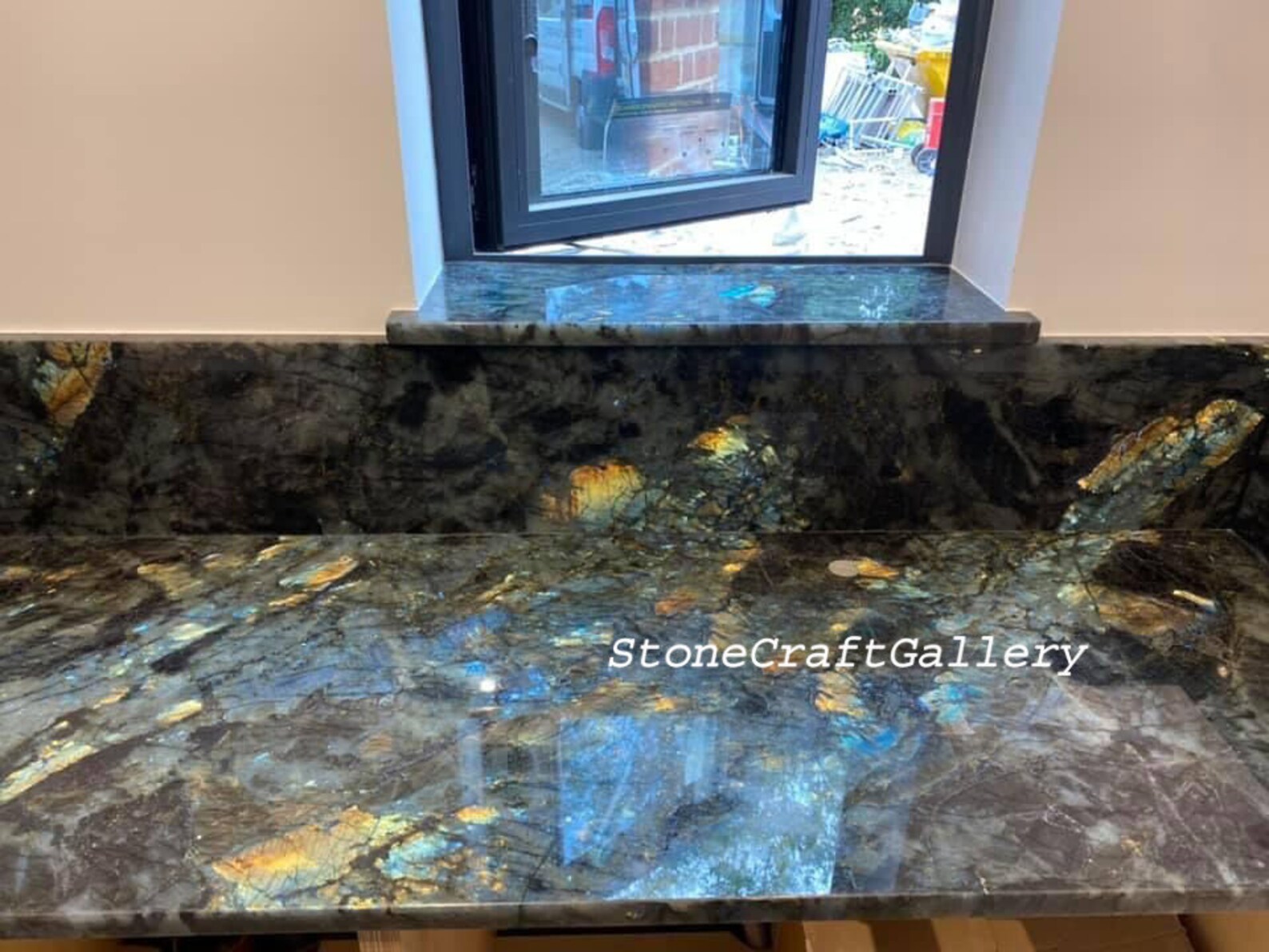 Labradorite Kitchen Counter Slab Dining Table Top Slab Etsy