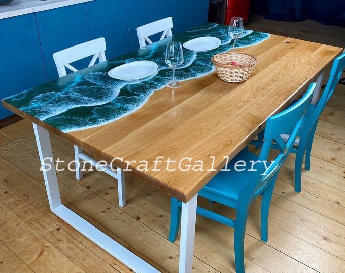 Epoxy Dining Table Top Epoxy Coffee Table rectangular Epoxy Etsy