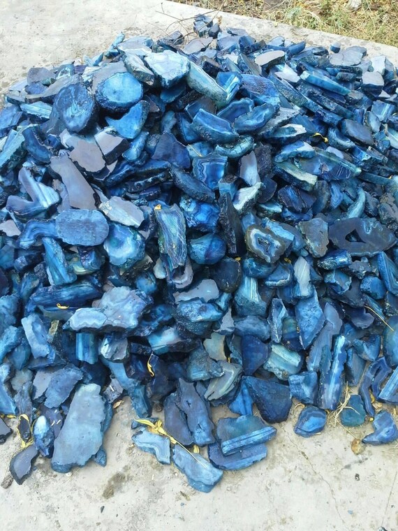 Natural blue agate deals