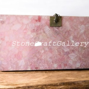 Rose Quartz Stone Slab Counter Top Random Farm House Table, Coffee Table Table Top, Vanity Top, Slab Kitchen Counter Slab Top, Dining Top