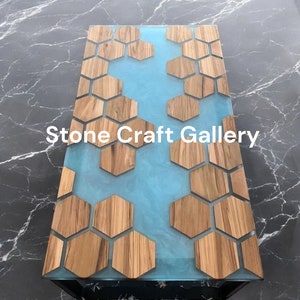 Epoxy Table, Custom Coffee Table Top, Wood River Table, Unique Epoxy Resin Home Decor, Custom Order, Modern Centerpiece