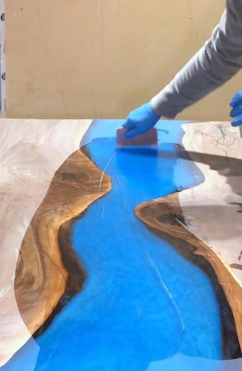 Epoxy Resin Table Top Live Edge Dining Epoxy Table Top Epoxy Etsy