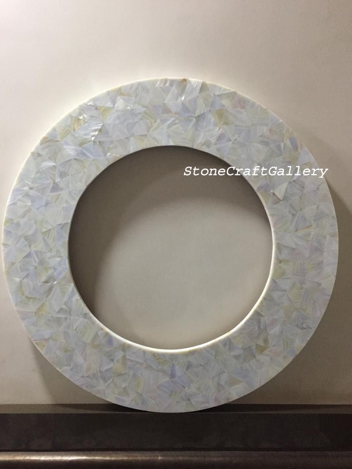 Mother of Pearl Marble Mirror Frame Gemstone Mirror Frame Etsy