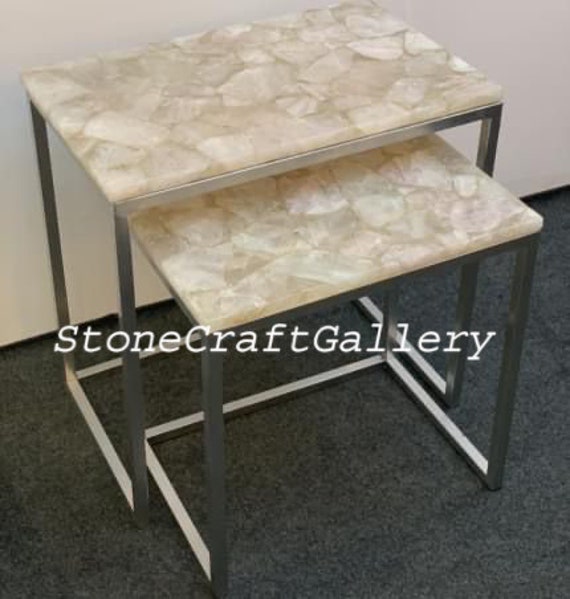White quartz top online coffee table