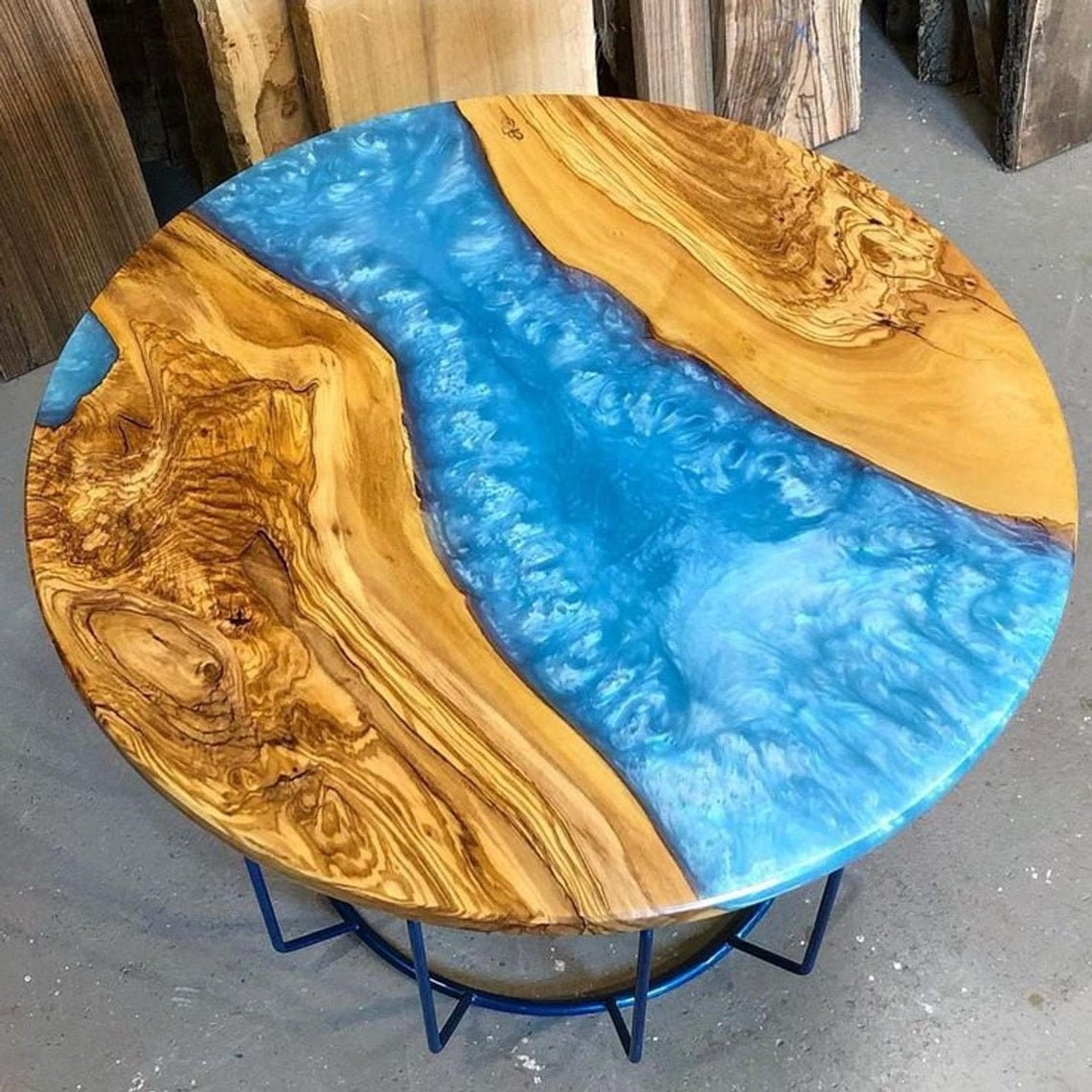 Epoxy Resin River & Epoxy Side Coffee Table Top Epoxy Resin Etsy