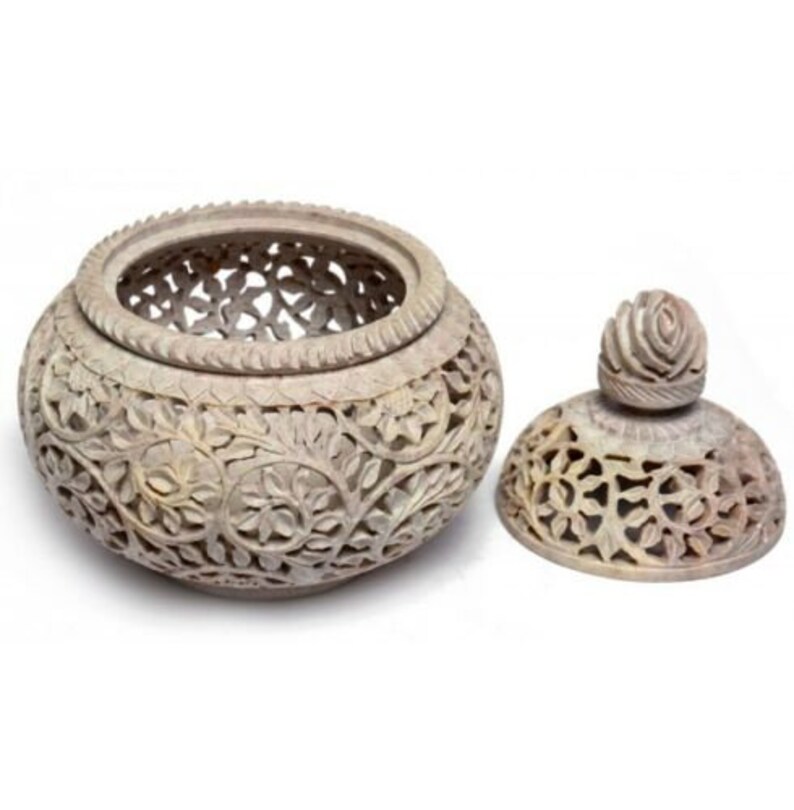 Marble Natural Stone Hand Carving Art Lamp Collectible Home Etsy