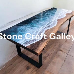 Wooden Epoxy Resin Table Top, Unique Home Decor, Living Room Centerpiece, Handmade Dining Table, Modern Resin Table, Epoxy Furniture