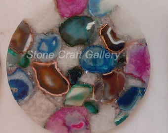 Agate Table Top Work Handmade Home Decor