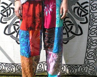 新品TODAYFULEmbroidery Patchwork Trousers Batik Patchwork Trousers | Patchwork Pants | Adult Teen