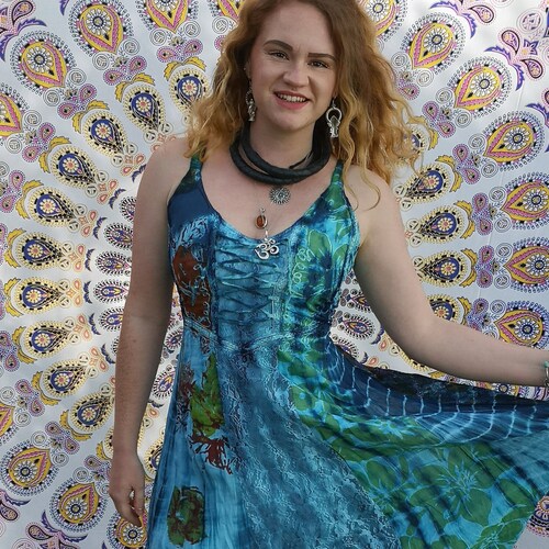 Ladies Hippy Dress Steampunk Dress 