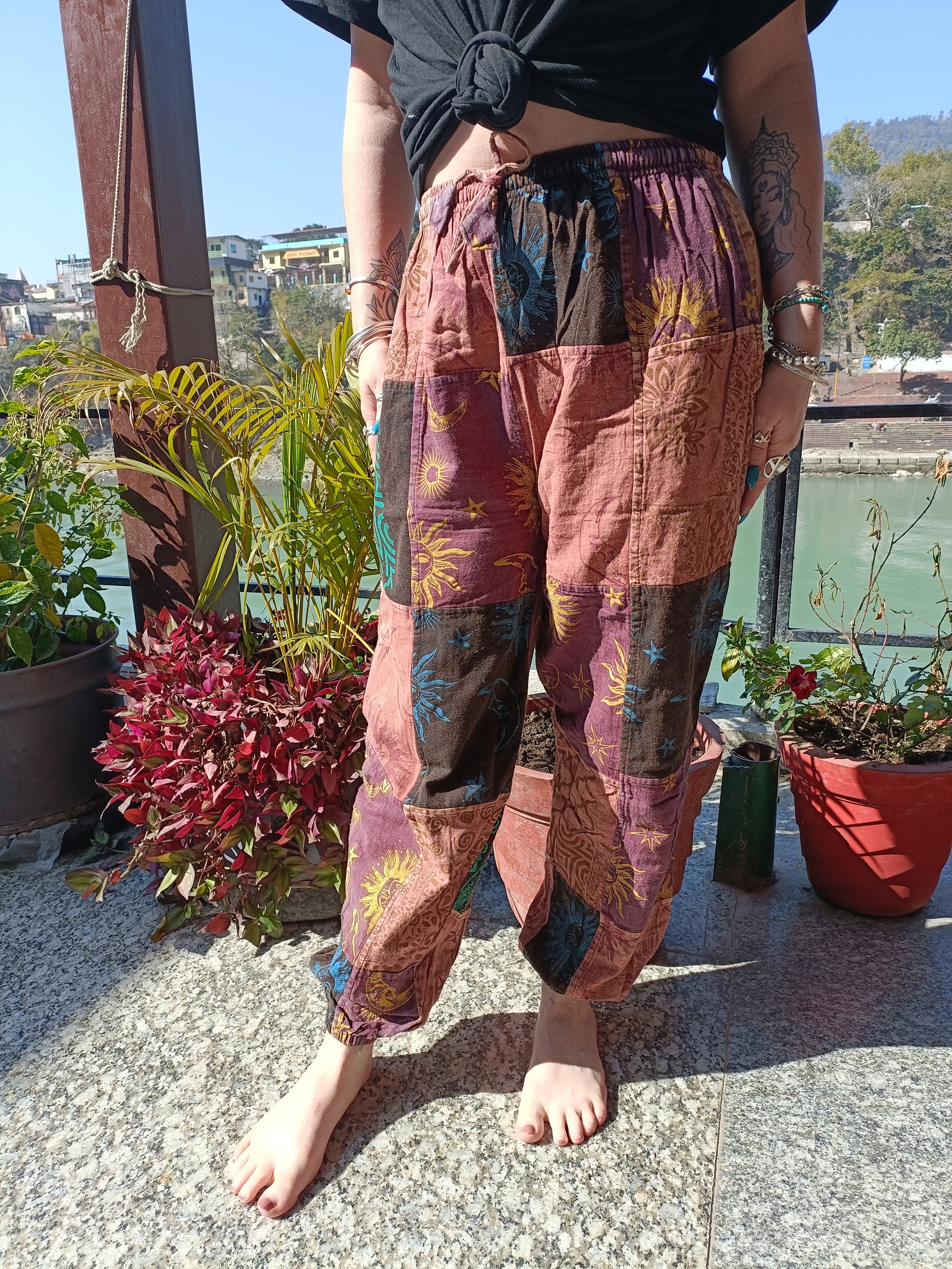 Amazon.com: Streetwear Embroidery Hip Hop Patchwork Pants