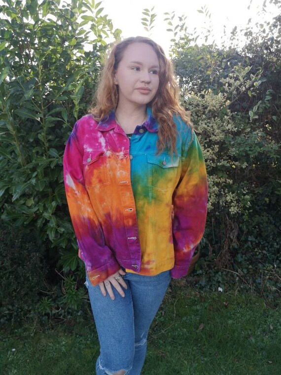 tie dye jacket women's