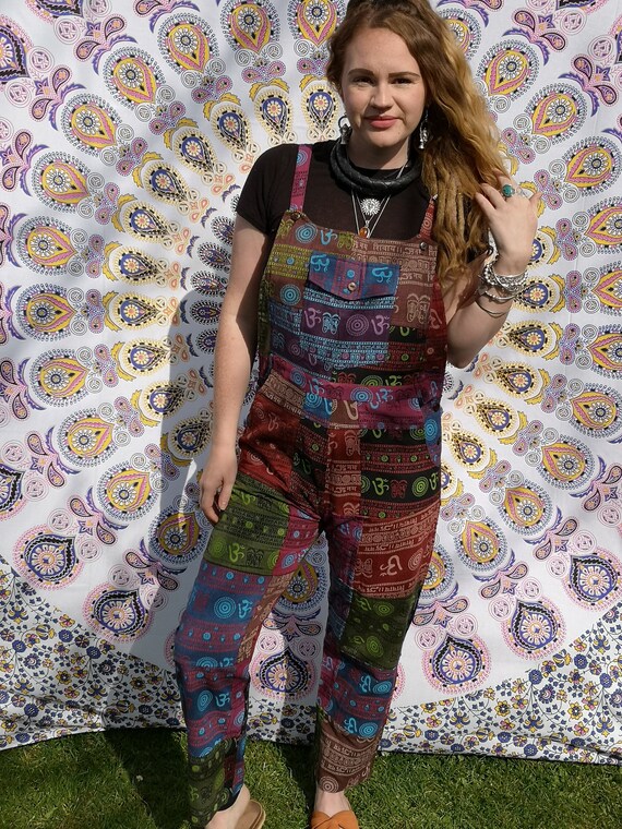 patchwork dungarees pattern