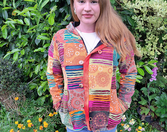 Chintz patchwork quilted jacket
