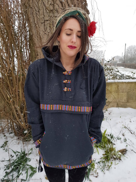 warm fleece lined hoodie