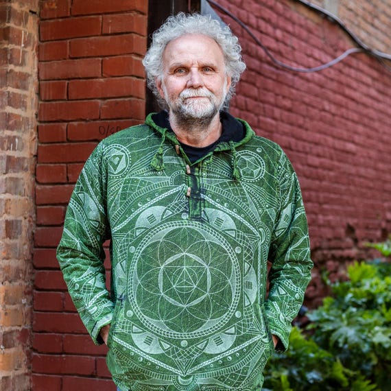 Stonewashed Flower of Life Hoodie Stonewashed Flower of Life Hoodie