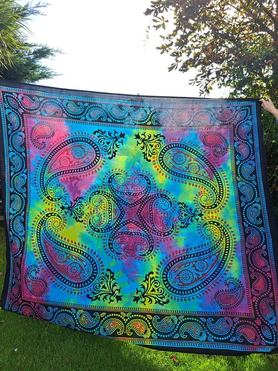 RAJRANG Grande Arazzo Da Parete 228x274 Cm Rosa E Viola Arazzi In Puro Mandala Di Cotone Biancheria Da Letto Decorazione Della Stanza - Foto 13