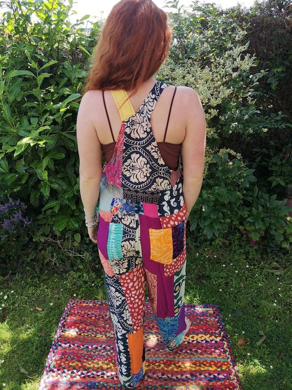 Patchwork overalls cheap
