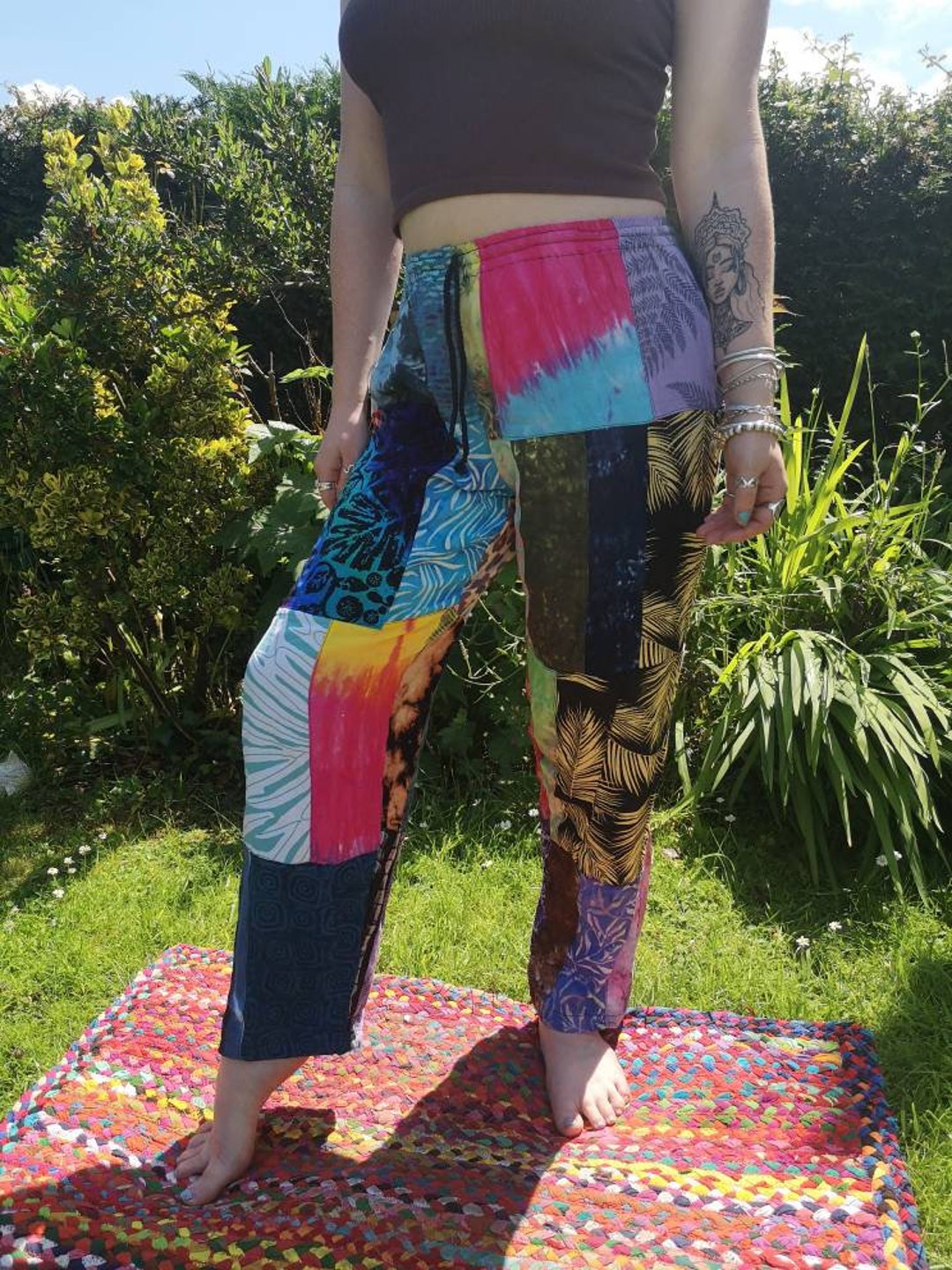 Batik Patchwork Trousers | Patchwork Pants | Adult Teen