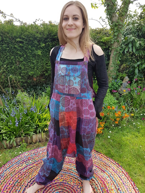 rainbow dungarees womens