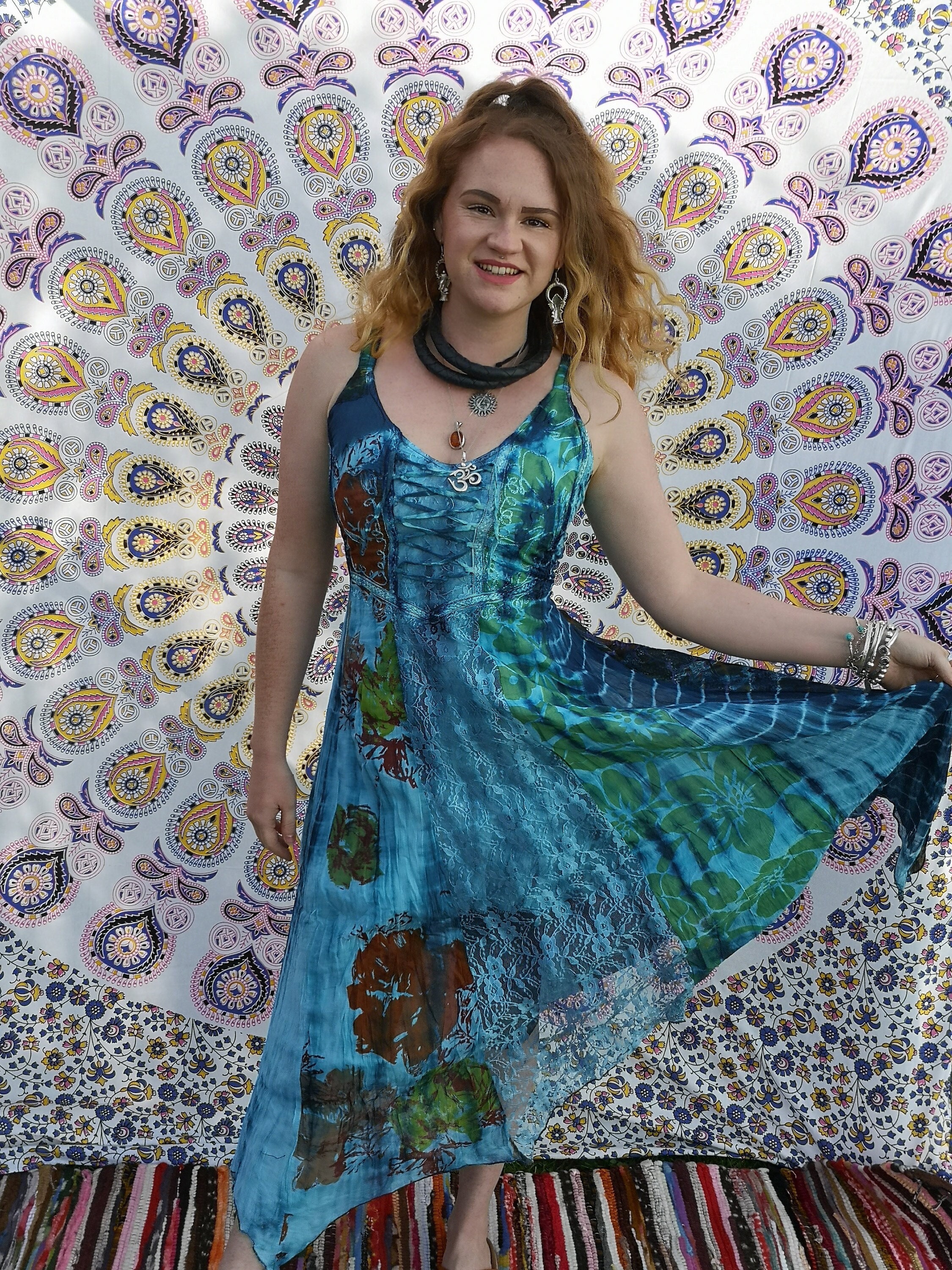 Ladies Hippy Dress Steampunk Dress 