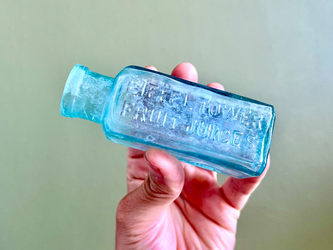 Vintage eiffel Tower Fruit Juices Bottle Etsy