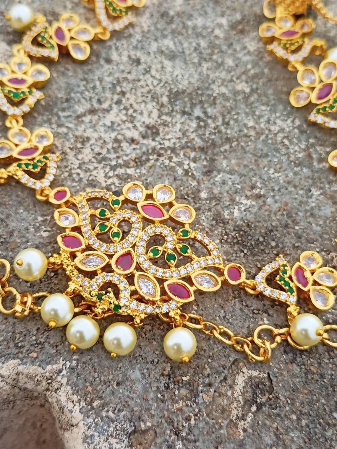 Belly Chain Kamarbandh Kamarpatta Vaddanam Indian Jewelry Etsy