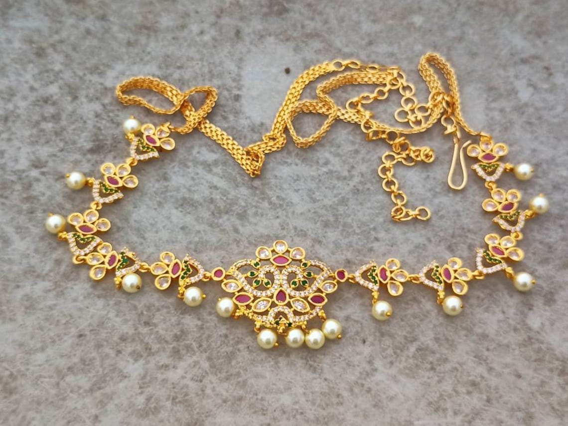 Belly Chain Kamarbandh Kamarpatta Vaddanam Indian Jewelry Etsy