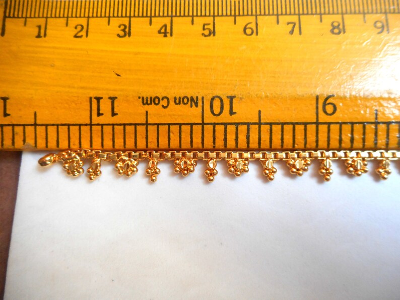 Indian Anklets Gold anklet Indian Jewelry gold ankle bracelet.
