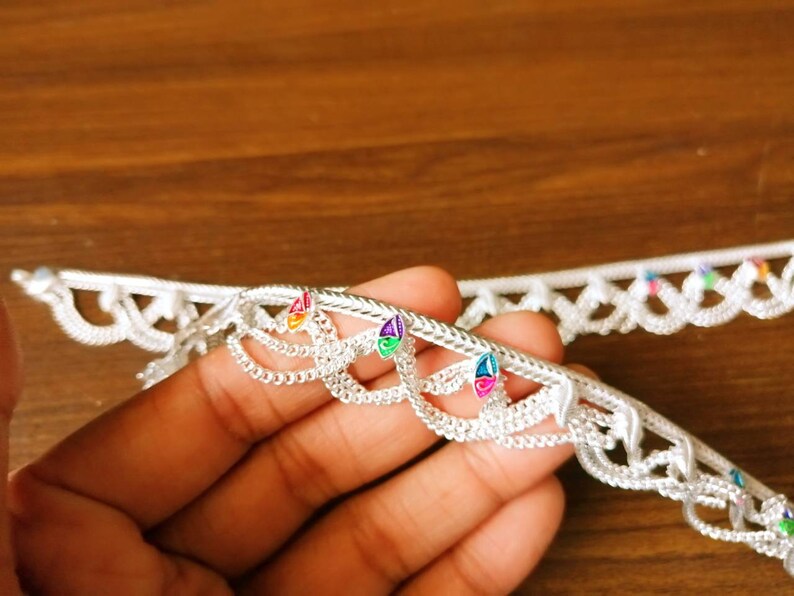 Vintage ankle bracelet. Indian pure silver anklet