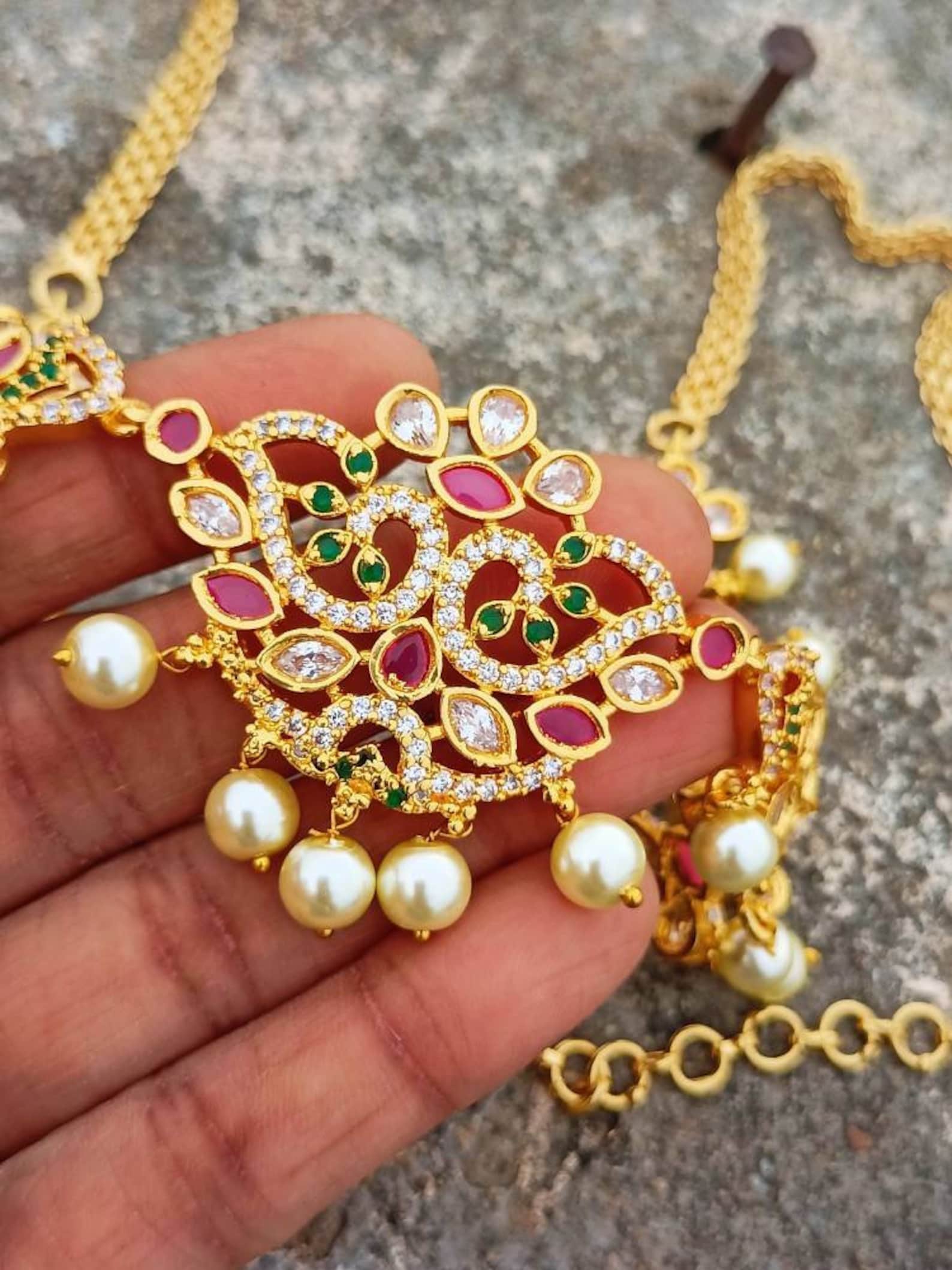 Belly Chain Kamarbandh Kamarpatta Vaddanam Indian Jewelry Etsy